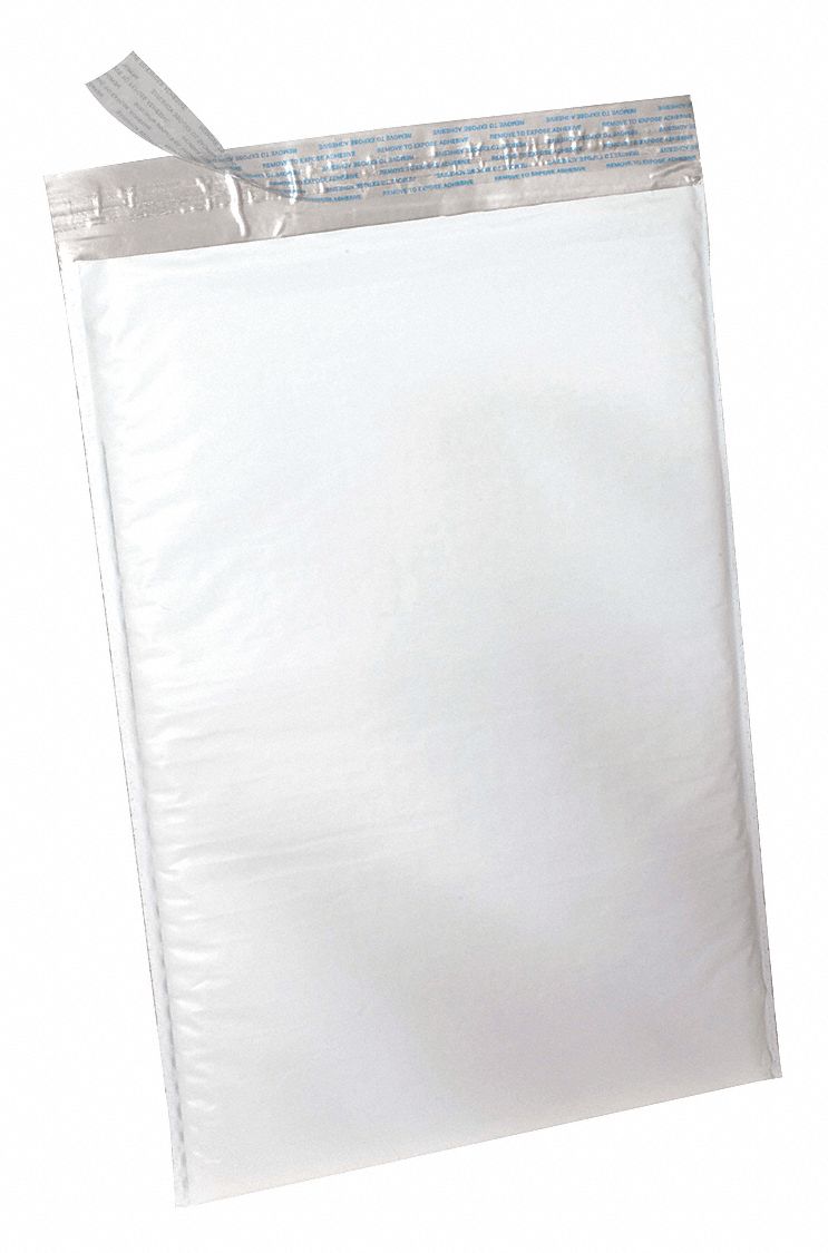 MAILER ENVELOPES, 10½ IN X 16 IN, 10¼ IN X 15 IN, #5, WHITE, 100 PK