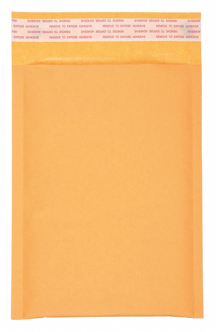 MAILER ENVELOPES, 6 IN X 10 IN, 5⅞ IN X 8¾ IN, #0, KRAFT, 25 PK