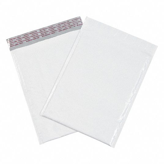 GRAINGER APPROVED Poly, Bubble, Poly Mailers, White, 8-3/8x10-3/4 in ...