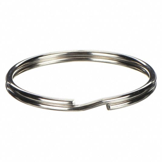 Hy-Ko Split Key Ring, Steel, 2