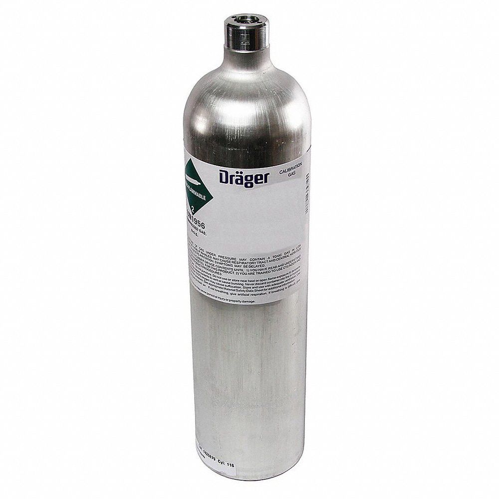 DRAEGER, CH4, Calibration Gas, Calibration Gas 36E9204511328 Grainger