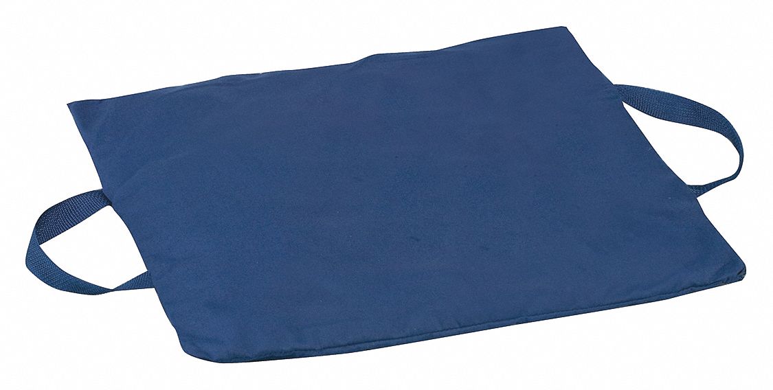 Gel Cushion, Blue, 16" L, Vinyl