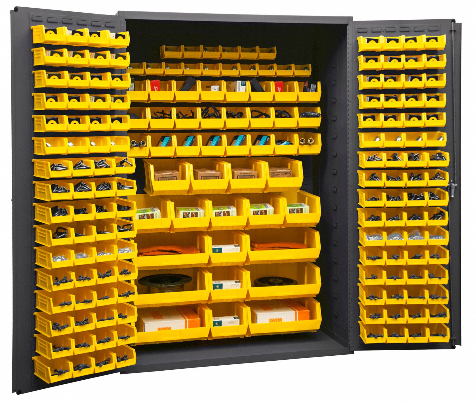 DURHAM MFG Bin 48 in x 24 in 72 in, 0 Shelves, 186 Bins