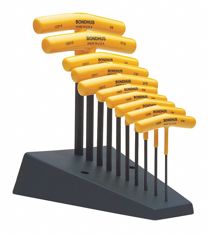 BONDHUS HEX T HANDLE SET