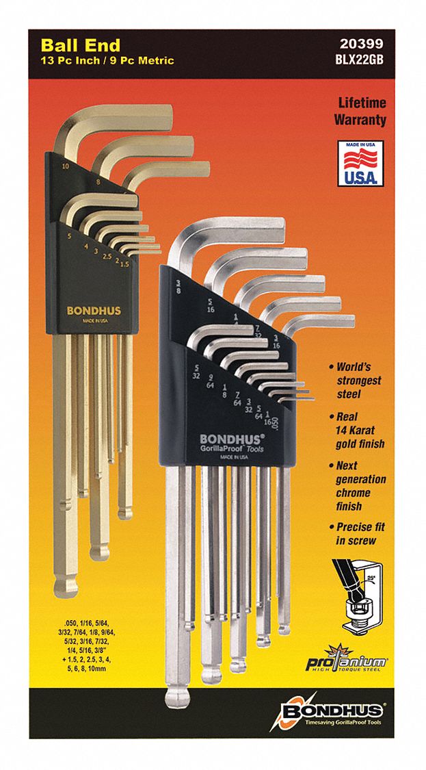 Grainger allen online wrench set