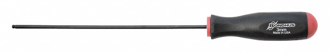 SCREWDRIVER BALL HEX LONG 3.0MM