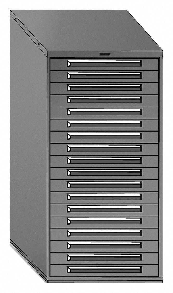 Equipto Stationary Desk Or Table Height Modular Drawer Cabinet 18