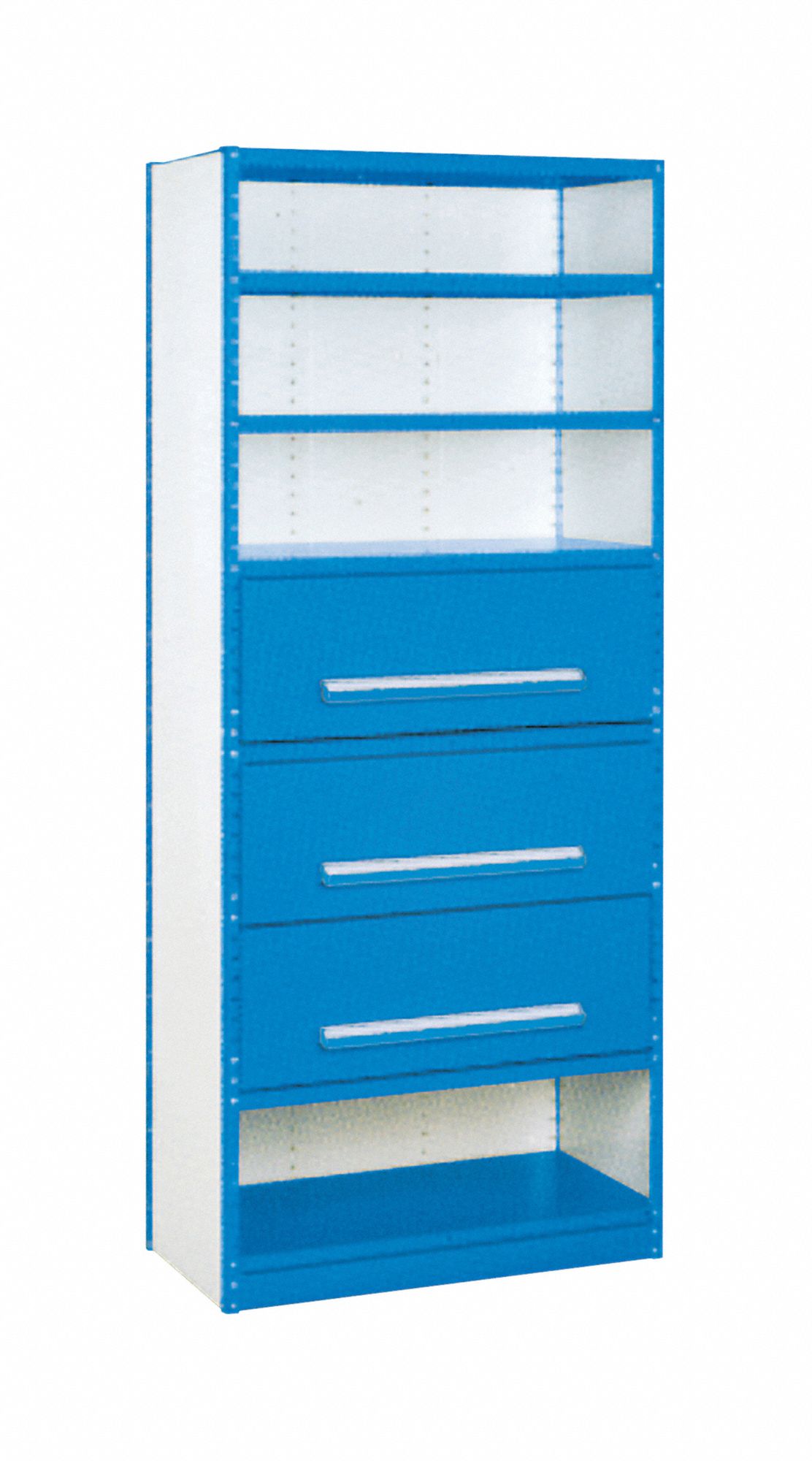 Metal Shelving: Standalone, Heavy-Duty, 36 in x 18 in, 84 in Overall Ht, 4 Shelves, 12 in