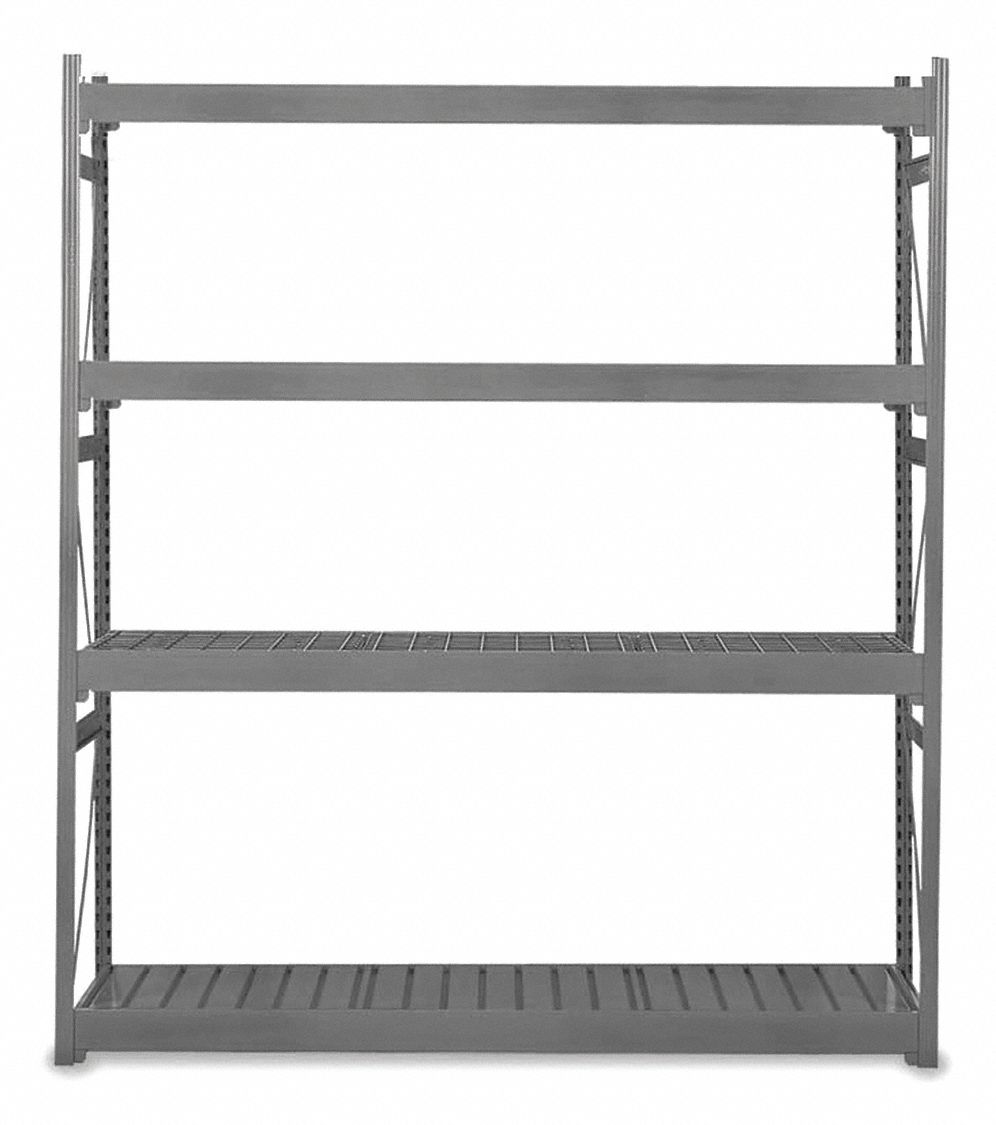 4 shelf metal storage rack