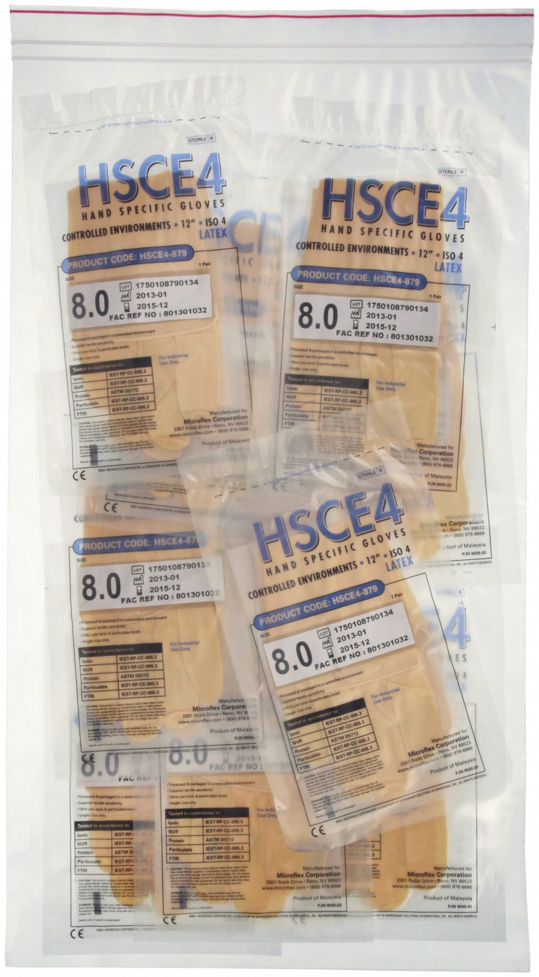 RECLOSABLE POLY BAG, 4 MIL THICK, 14 IN W, 24 IN L, DISPENSER BAG, ZIP, 250 PK