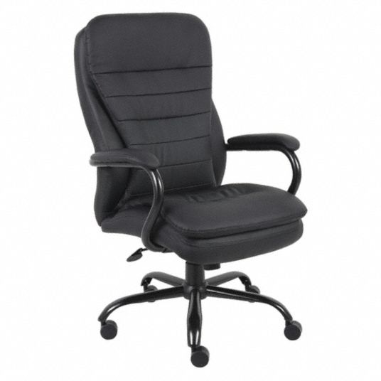 Fixed Arm Black Desk Chair 36FK02 36FK02 Grainger