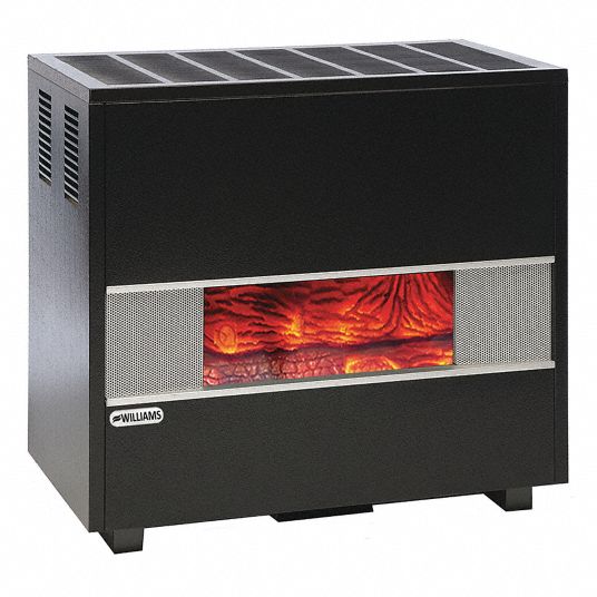 WILLIAMS COMFORT PRODUCTS Hearth Heater: Natural Gas, Visual Flame ...