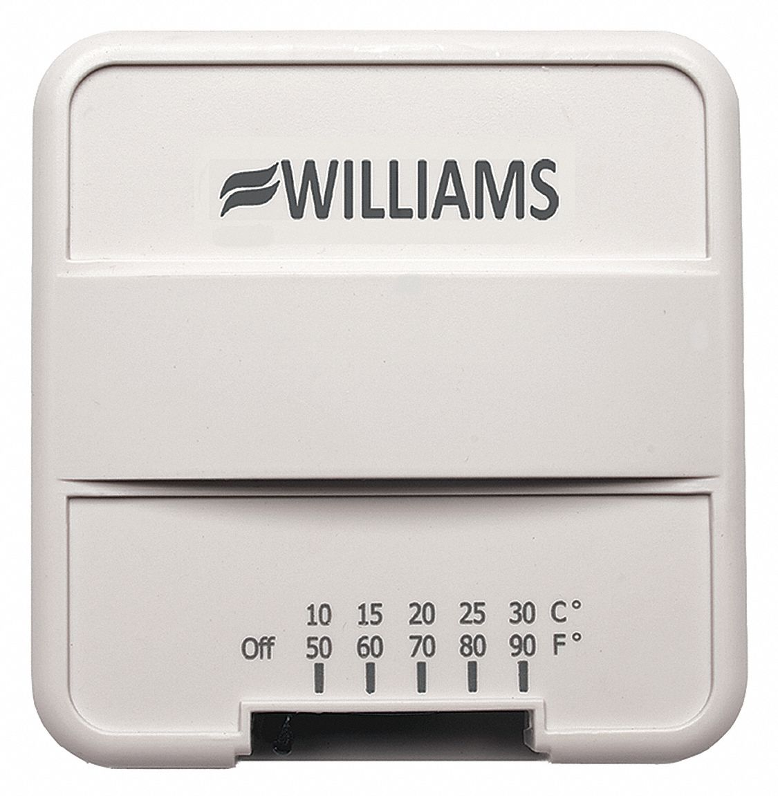 WILLIAMS COMFORT PRODUCTS, 50° to 90°F, 750MV / 24V Volt, Gas Wall and