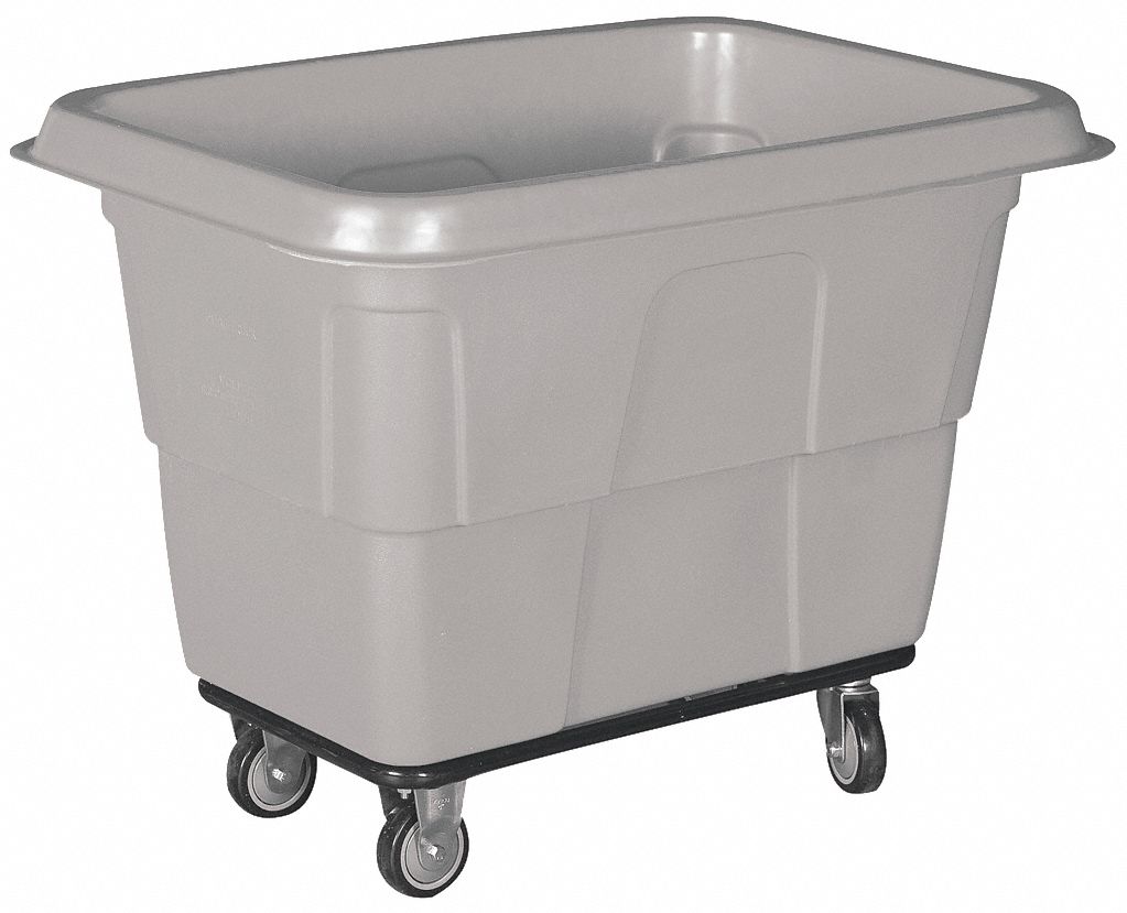 HIGH-MANEUVERABILITY CUBE TRUCK, 11.9 CU FT CAPACITY, 4 SWIVEL, GREY