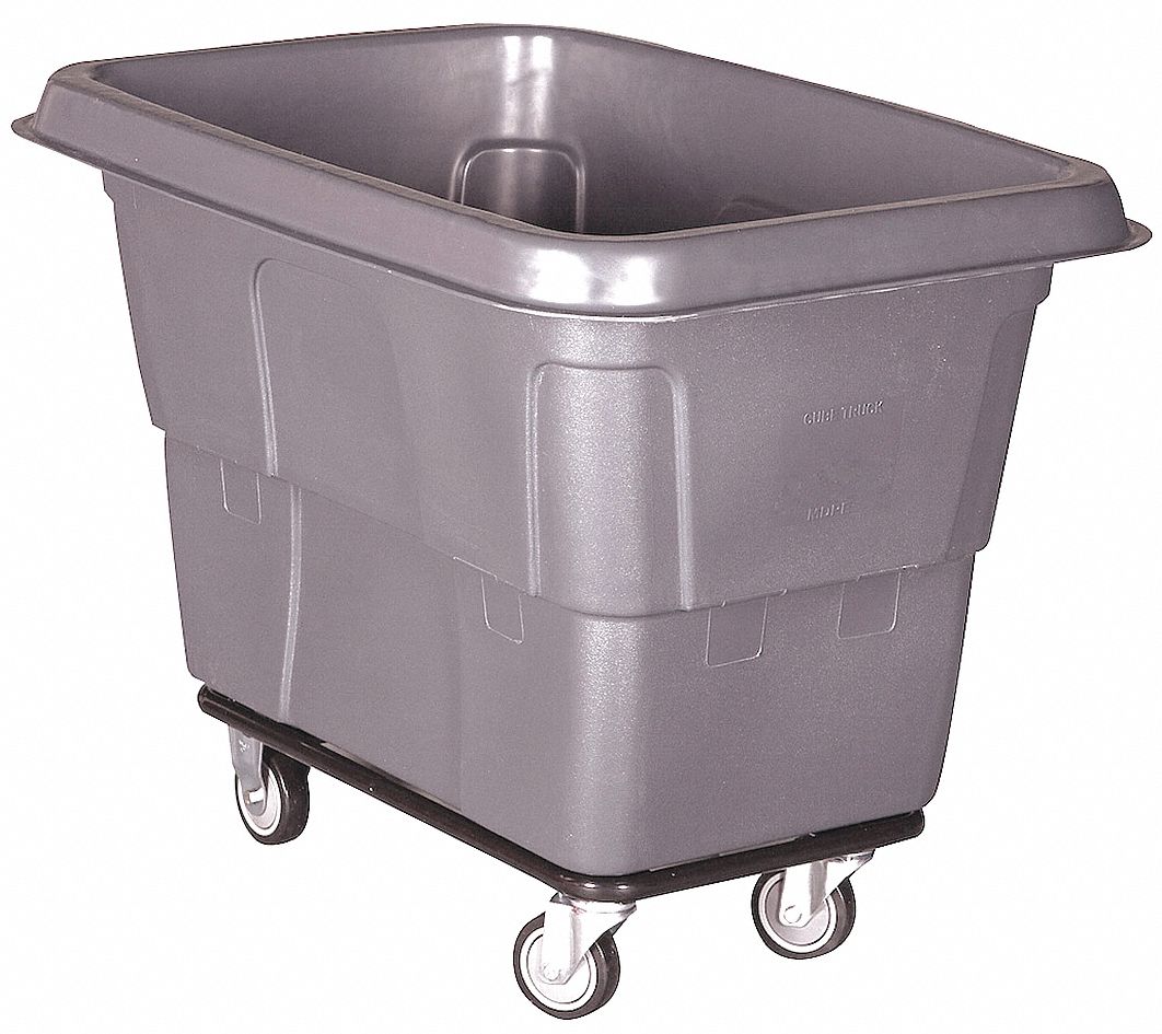 GENERAL PURPOSE CUBE TRUCK, 20 CU FT CAPACITY, 800 LB LOAD CAPACITY, GREY