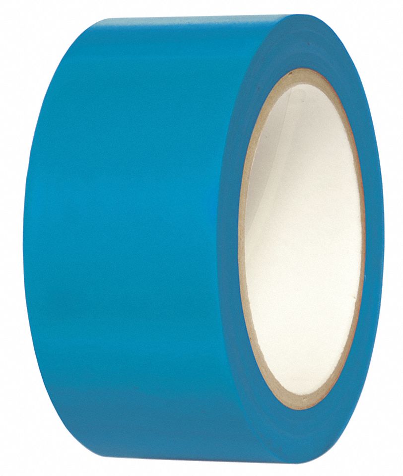 AISLE TAPE,LITE BLUE,108 FT. L X 2 IN. W