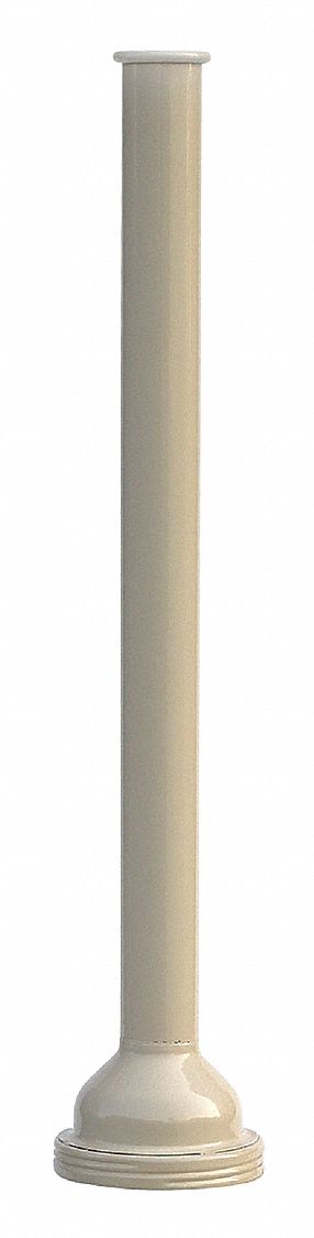 METAL TUBE, 26 IN OVERALL H X 6 IN W, TAN