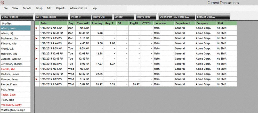 TIMEPILOT Touchscreen Time Clock System: Digital, LCD, Surface/Wall ...