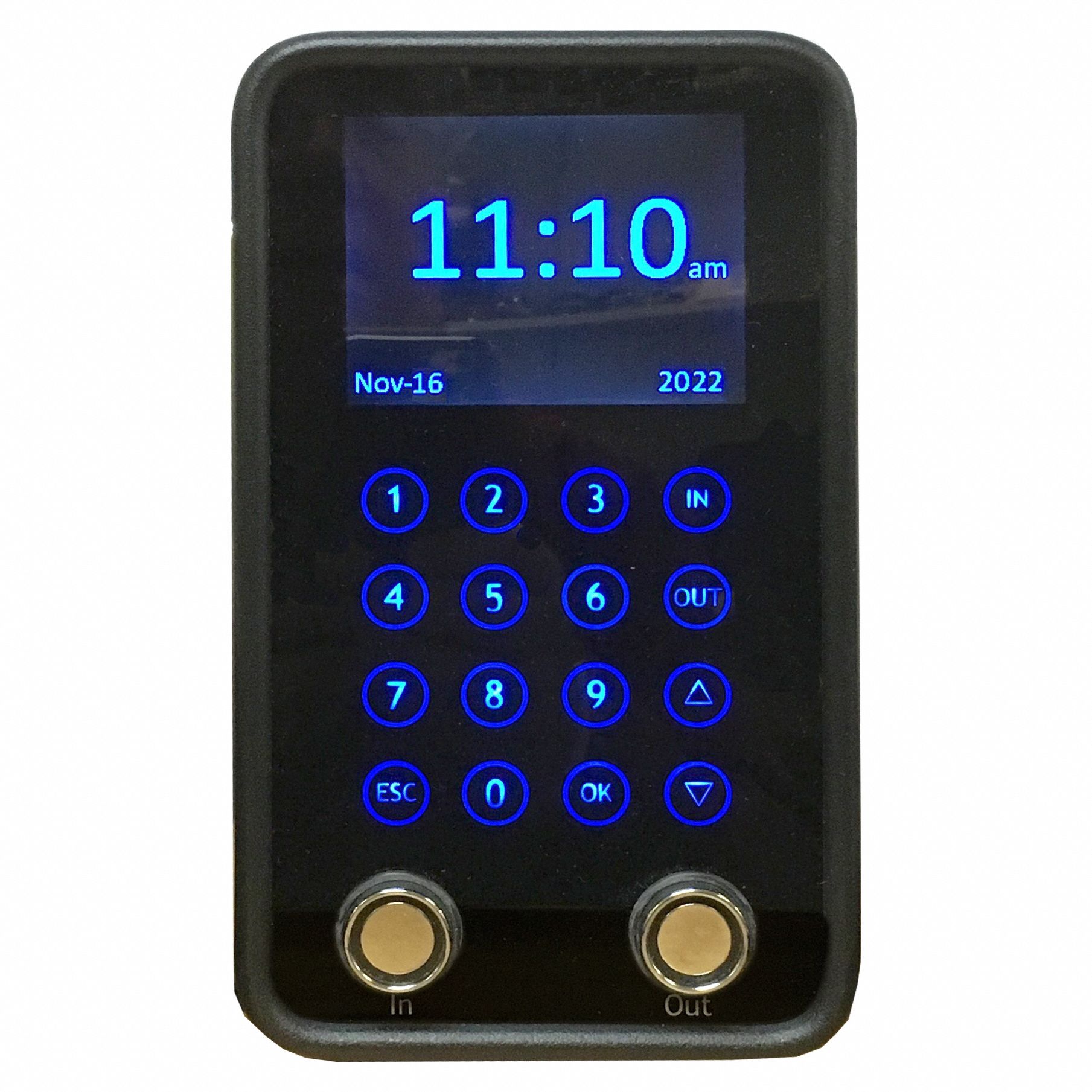 Touchscreen Time Clock System: Digital, LCD, Surface/Wall, 500 No. of Employees