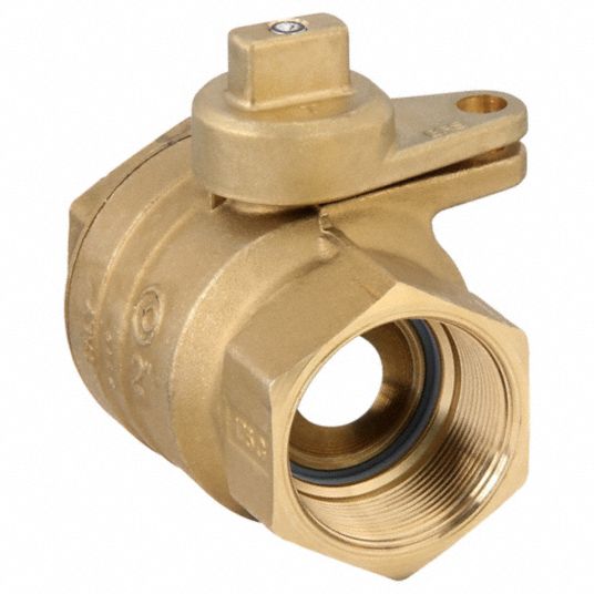 JOMAR VALVE, 2 in, Brass, Manual Two-Way Ball Valve - 36FN33|240-008B ...