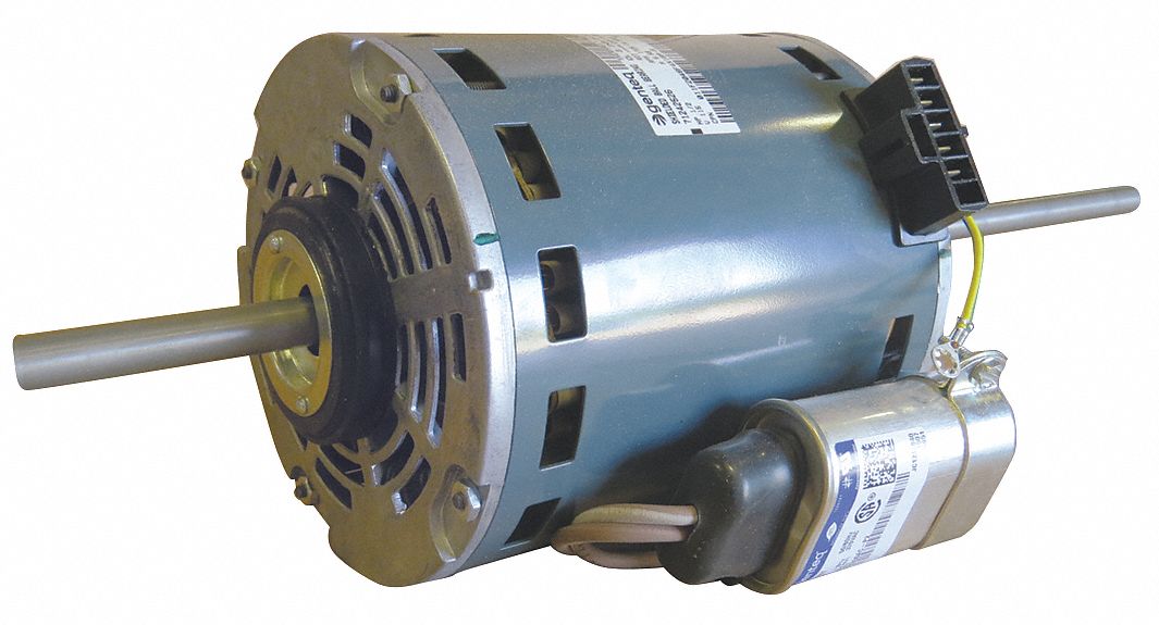 Motor: 1/2 hp, 120V AC, 1 Ph, 1, 725 RPM Motor RPM, 24 in Shaft Lg, 24 in Overall Lg, Steel