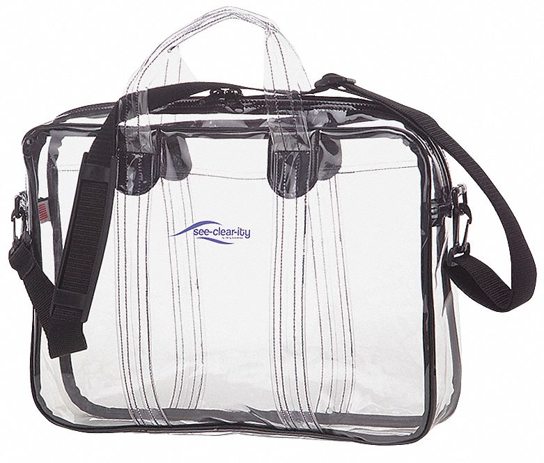 36FW86 - Briefcase PVC Plastic Clear