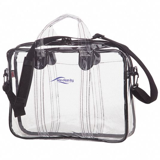 CORTECH Briefcase, PVC Plastic, Clear 36FW86CSEEBRI Grainger