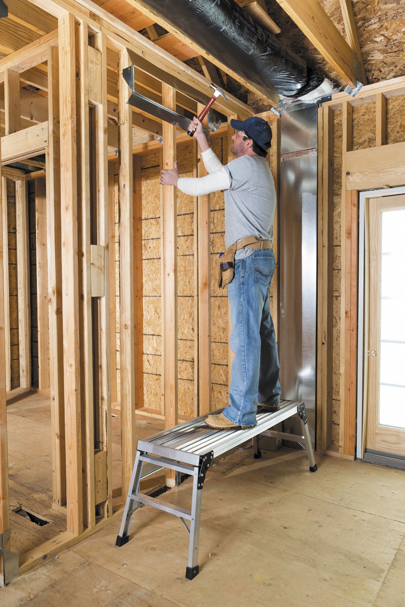 WERNER Work Platform, Aluminum, Single Access Platform