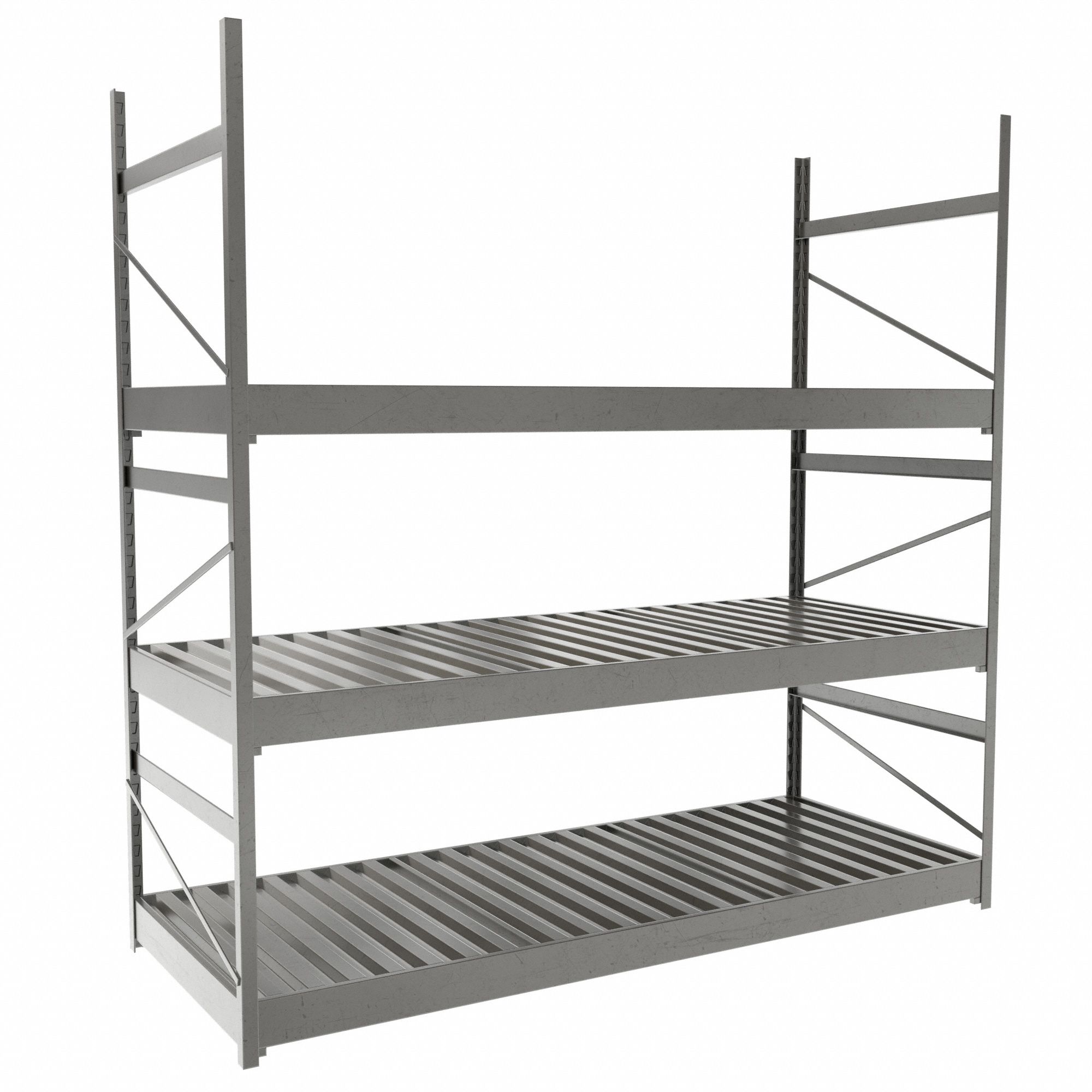 EQUIPTO, Starter, Light-Duty, Bulk Rack With Decking - 36G016|1015D52S ...