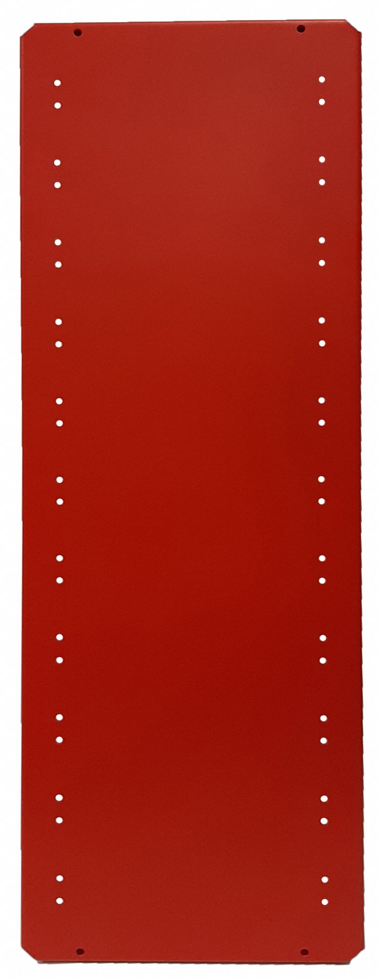 Shelf: 36 in Overall Wd, 12 in Overall Dp, Solid Shelf, 18 ga, Red, 650 lb Shelf Capacity