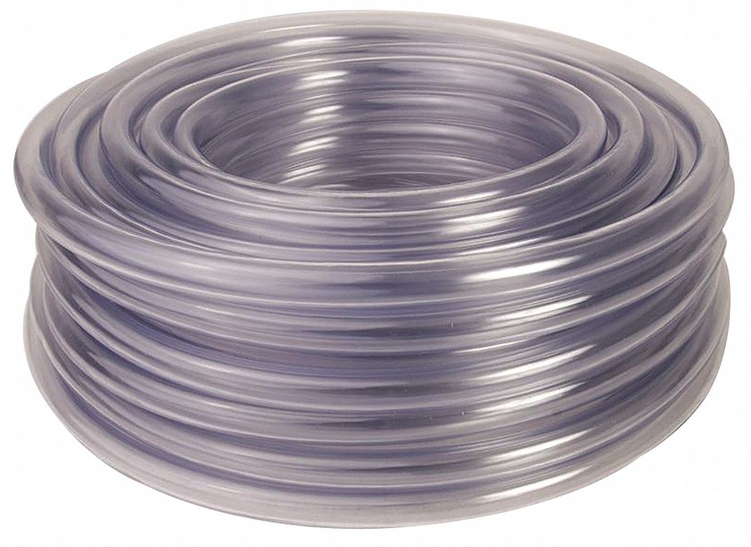 Vinyl Tubing Clr 0.375In ID 0.495In OD