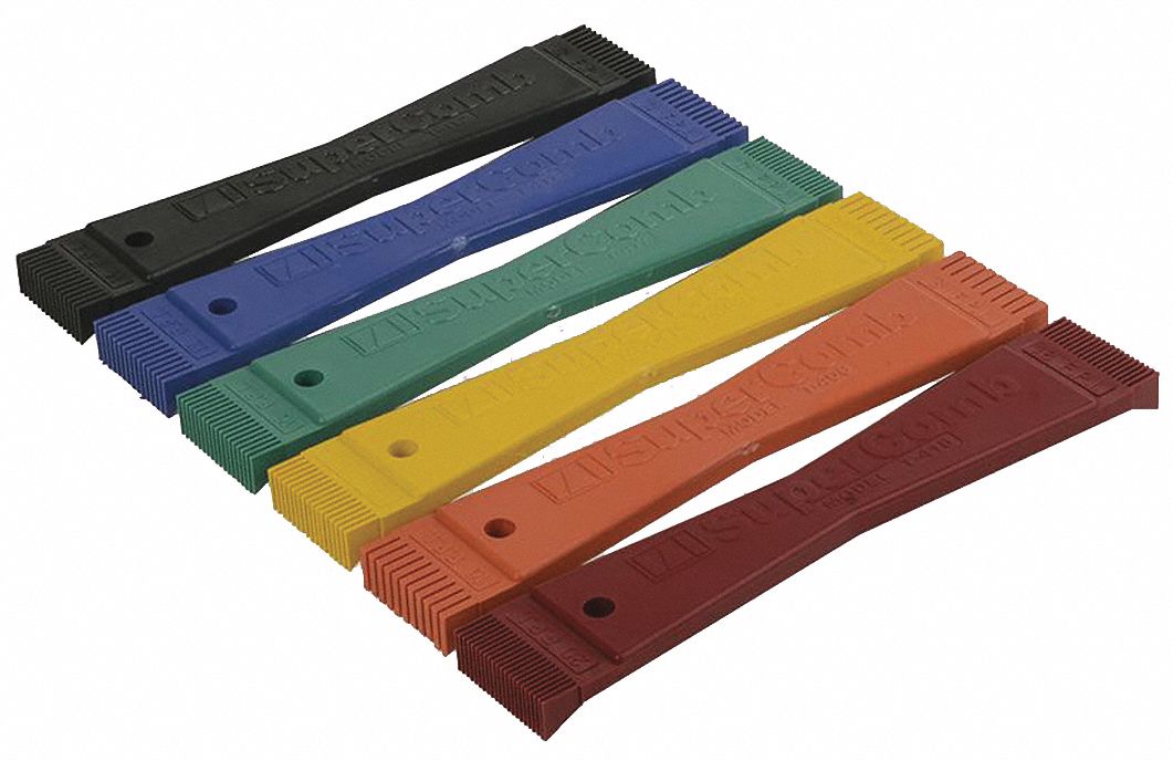 Fin Comb Set,  Nylon,  Multi-Head,  6PK