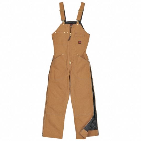 TOUGH DUCK Men's Insulated Bib Overalls, Lining Material: Quilted 6 oz ...