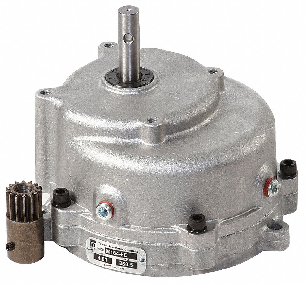 Speed Reducer: 4.80:1, 358 RPM, 1.48 hp Input Max, 255 in-lb Output Max, 48N, Steel