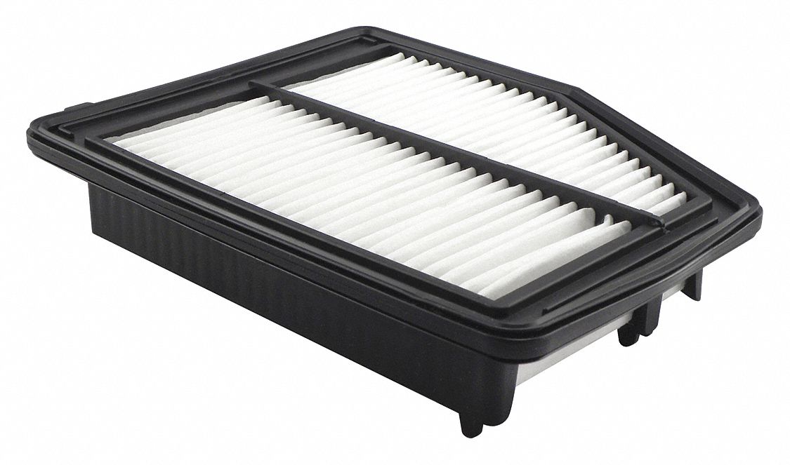 Automotive Air Filter: Panel, Engine, Rectangular, Panel, 9 11/16 in Overall Lg