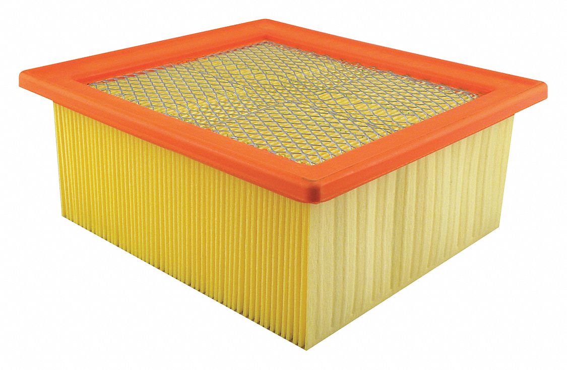 Automotive Air Filter: Panel, Engine, Rectangular, Panel, 10 15/16 in Overall Lg