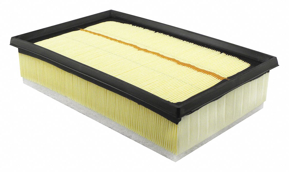 Automotive Air Filter: Panel, Engine, Rectangular, Panel, 11 13/16 in Overall Lg