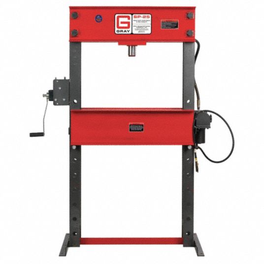 GRAY, Air Pump, H-Frame Frame, Hydraulic Press - 36G643|SP25 Air - Grainger