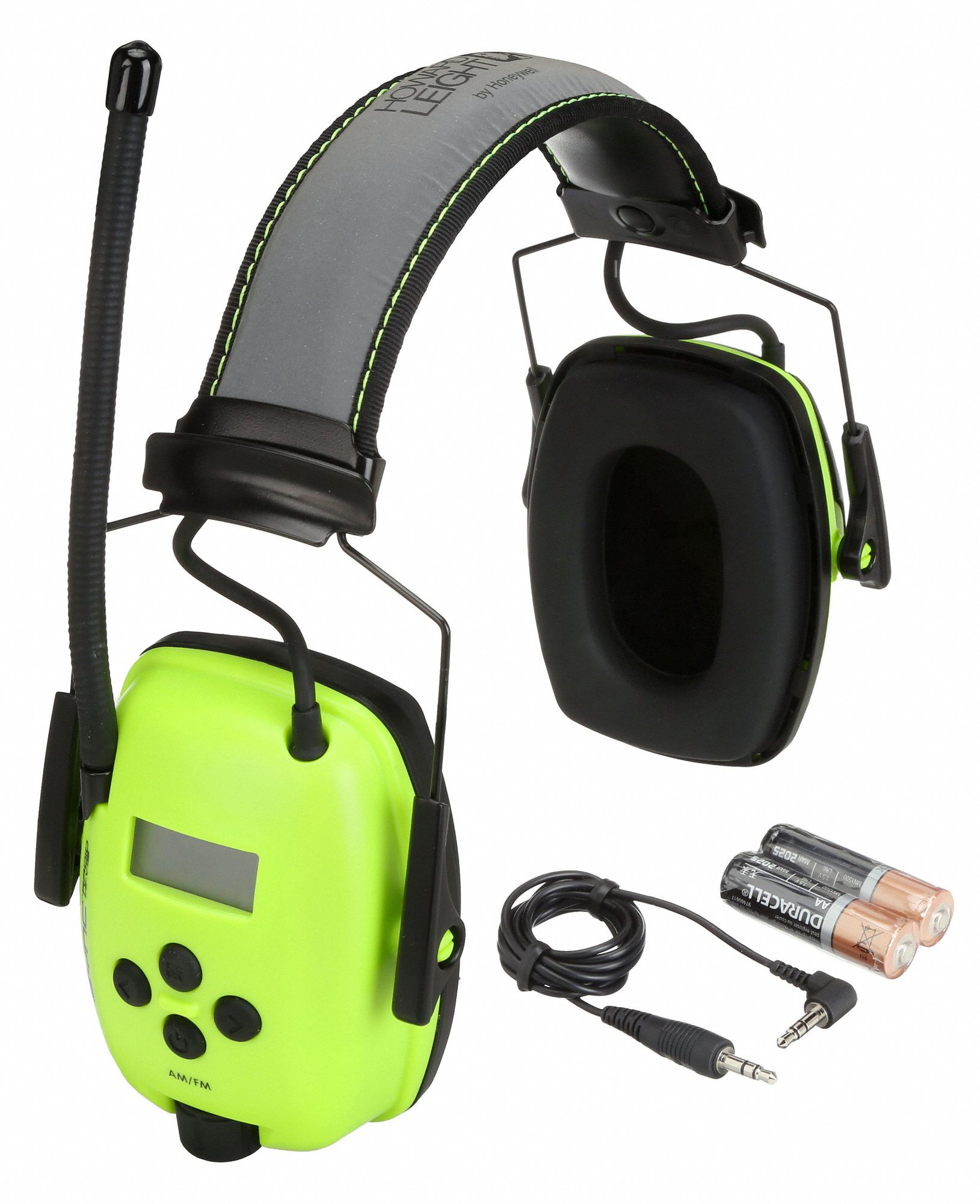 Honeywell Ear Defender Headphones Black Stereo Sync Earmuff 3.5 Jack Audio 