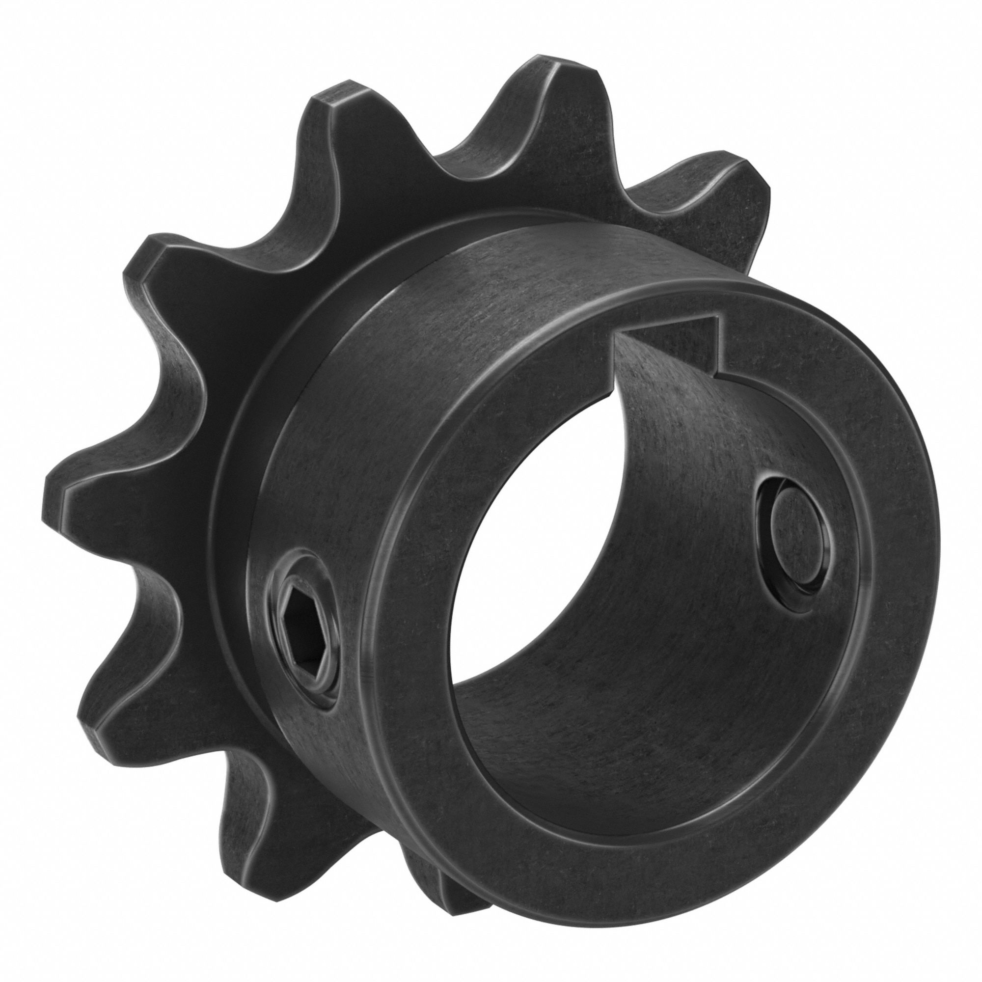 Sprocket: 35, For 3/8 in Chain Pitch, 3/4 in Bore Dia, 11 Teeth, 1.331 in Pitch Dia, Steel