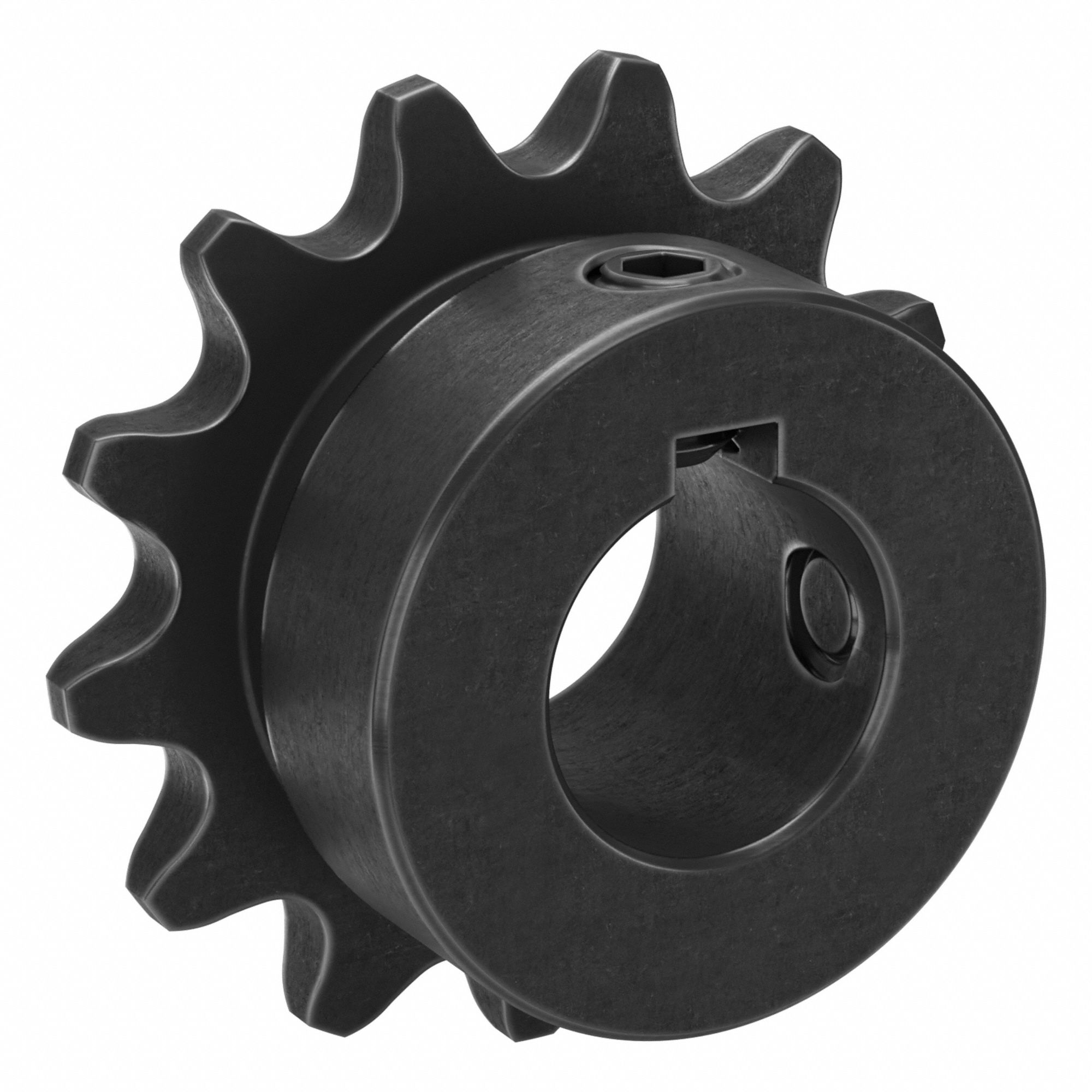 Sprocket: 35, For 3/8 in Chain Pitch, 5/8 in Bore Dia, 13 Teeth, 1.567 in Pitch Dia, Steel