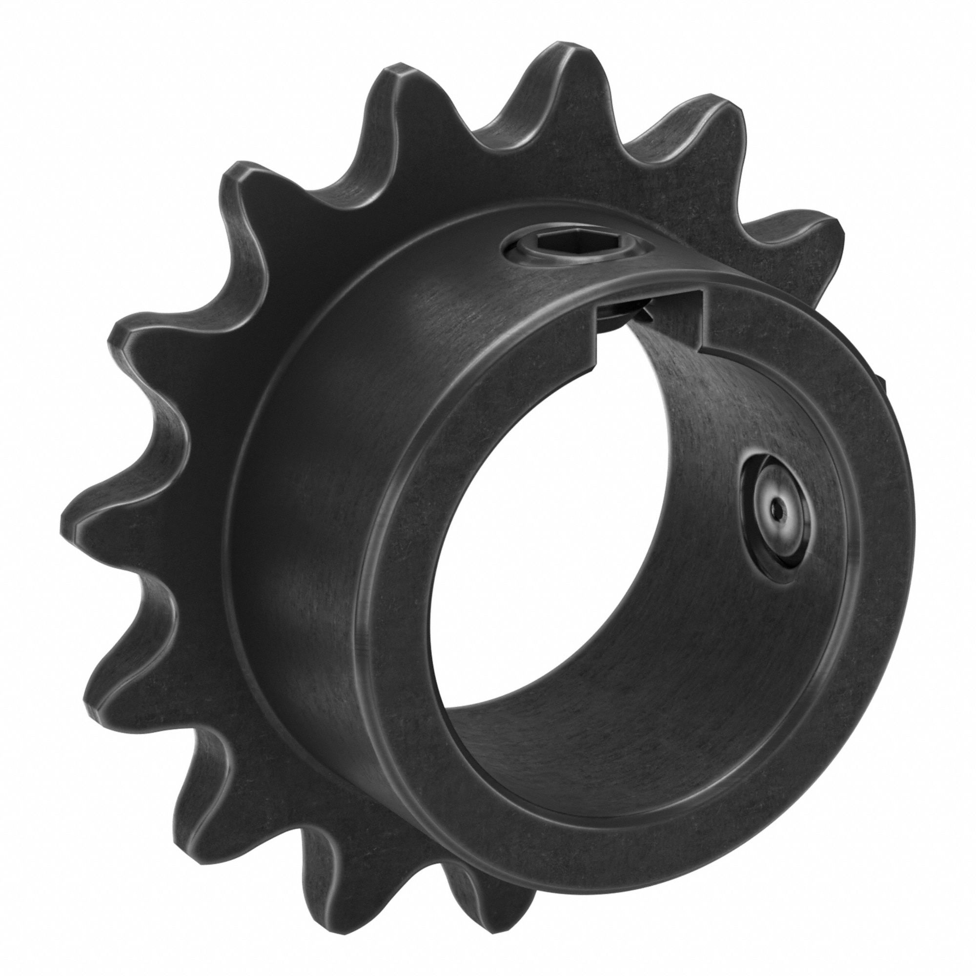 Sprocket: 35, For 3/8 in Chain Pitch, 1 in Bore Dia, 15 Teeth, 1.804 in Pitch Dia, Steel