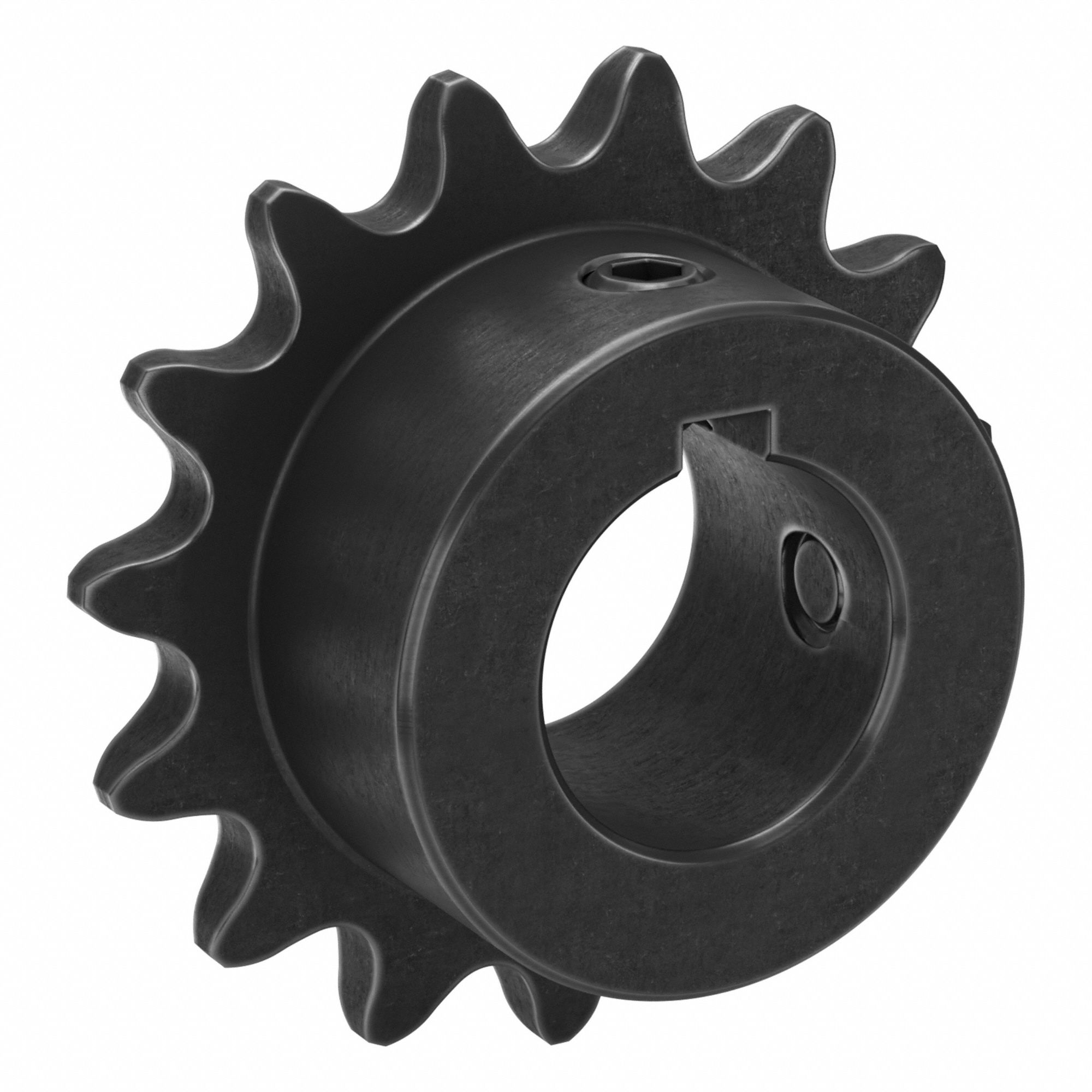 Sprocket: 35, For 3/8 in Chain Pitch, 3/4 in Bore Dia, 15 Teeth, 1.804 in Pitch Dia, Steel
