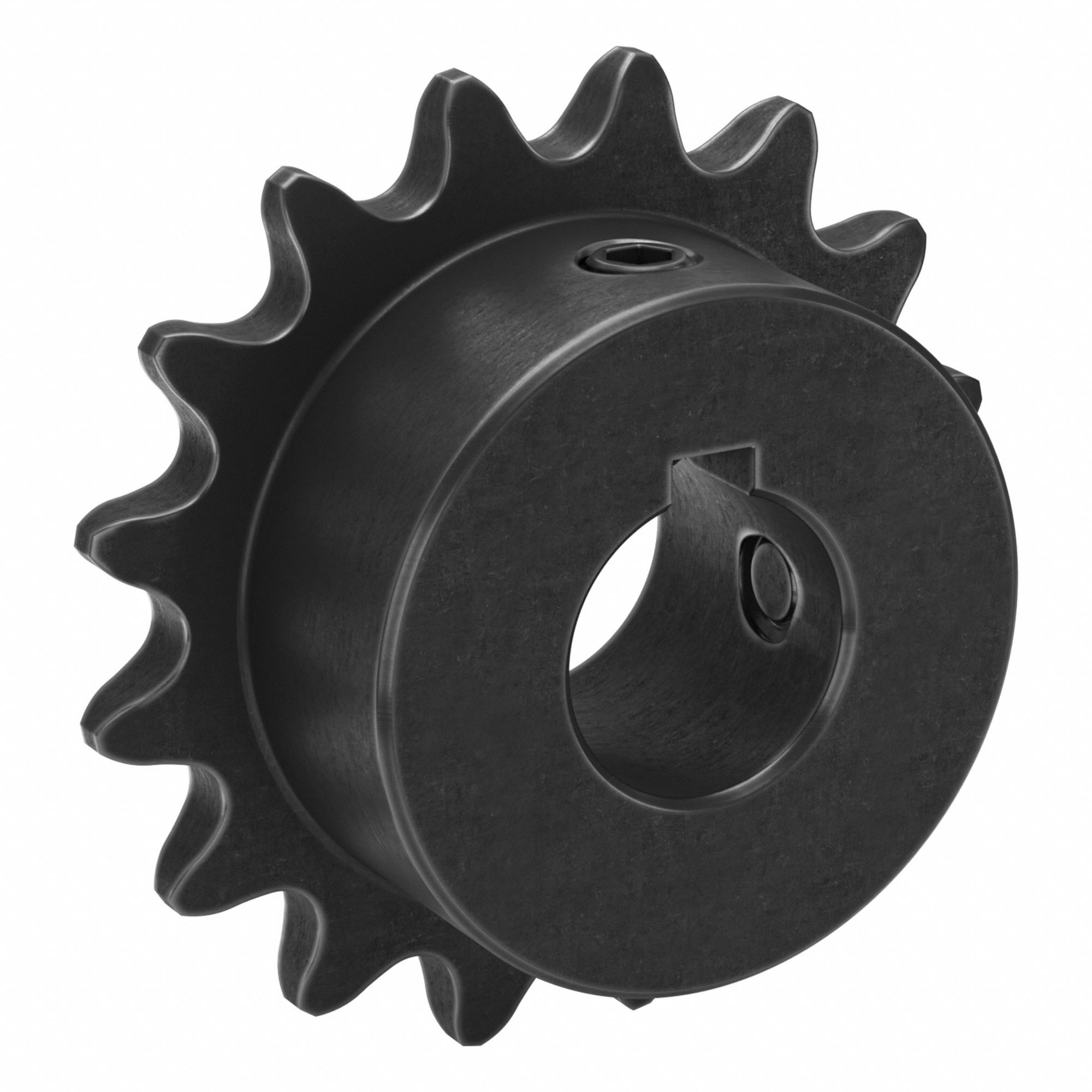 Sprocket: 35, For 3/8 in Chain Pitch, 5/8 in Bore Dia, 16 Teeth, 1.922 in Pitch Dia, Steel