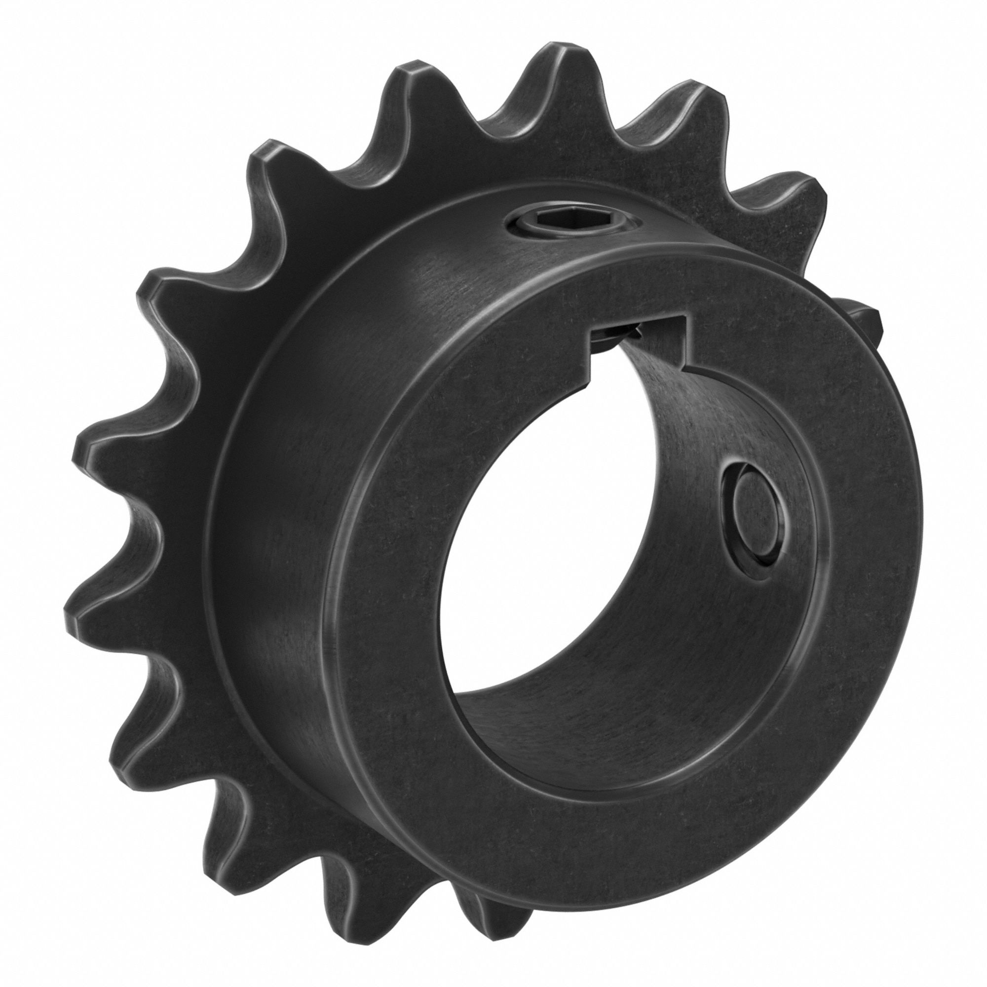 Sprocket: 35, For 3/8 in Chain Pitch, 1 in Bore Dia, 17 Teeth, 2.041 in Pitch Dia, Steel