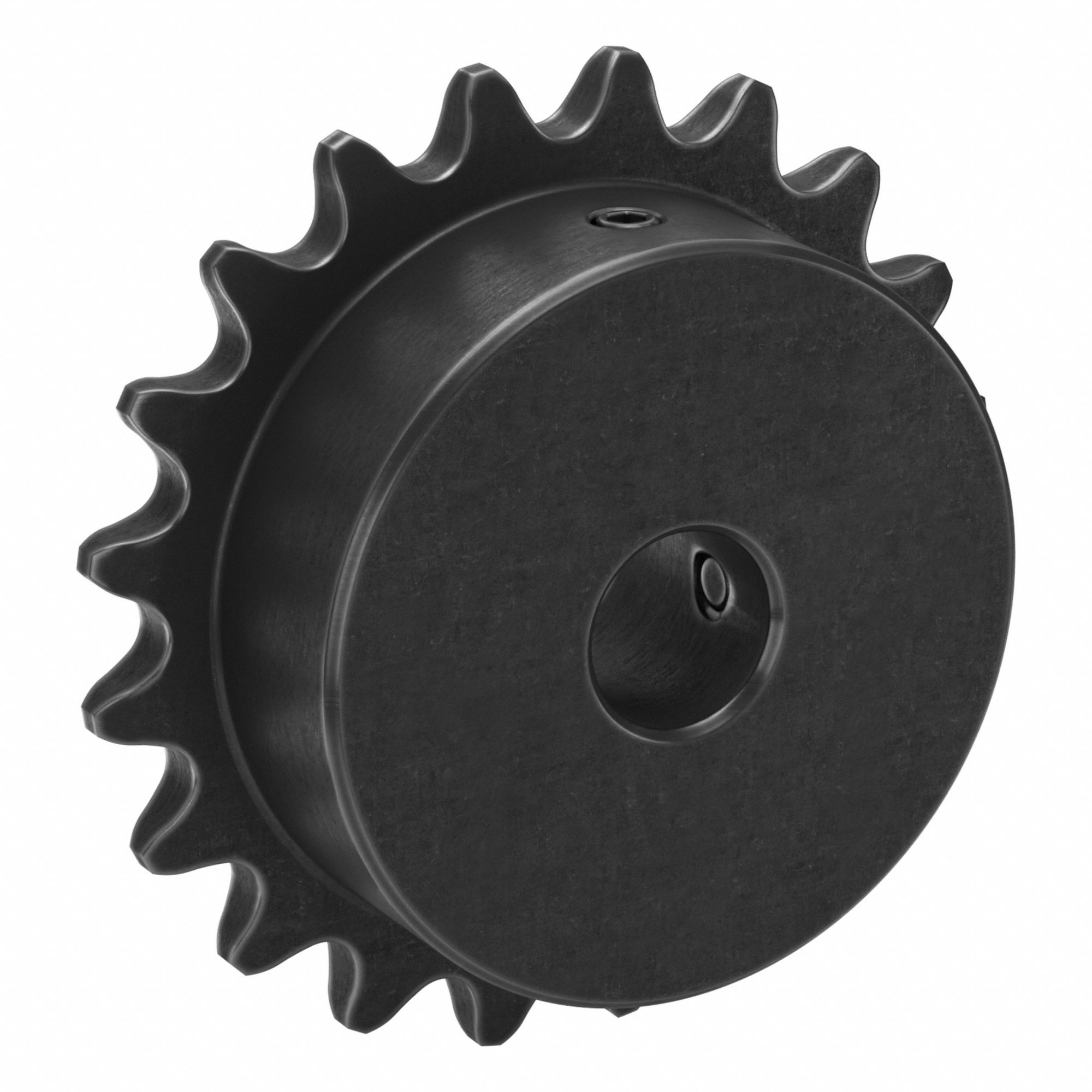Sprocket: 35, For 3/8 in Chain Pitch, 1/2 in Bore Dia, 20 Teeth, 2.397 in Pitch Dia, Steel