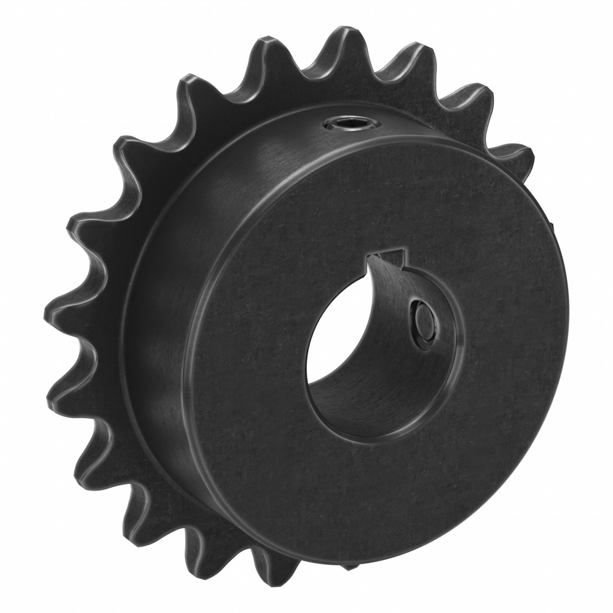 Sprocket: 35, For 3/8 in Chain Pitch, 3/4 in Bore Dia, 20 Teeth, 2.397 in Pitch Dia, Steel