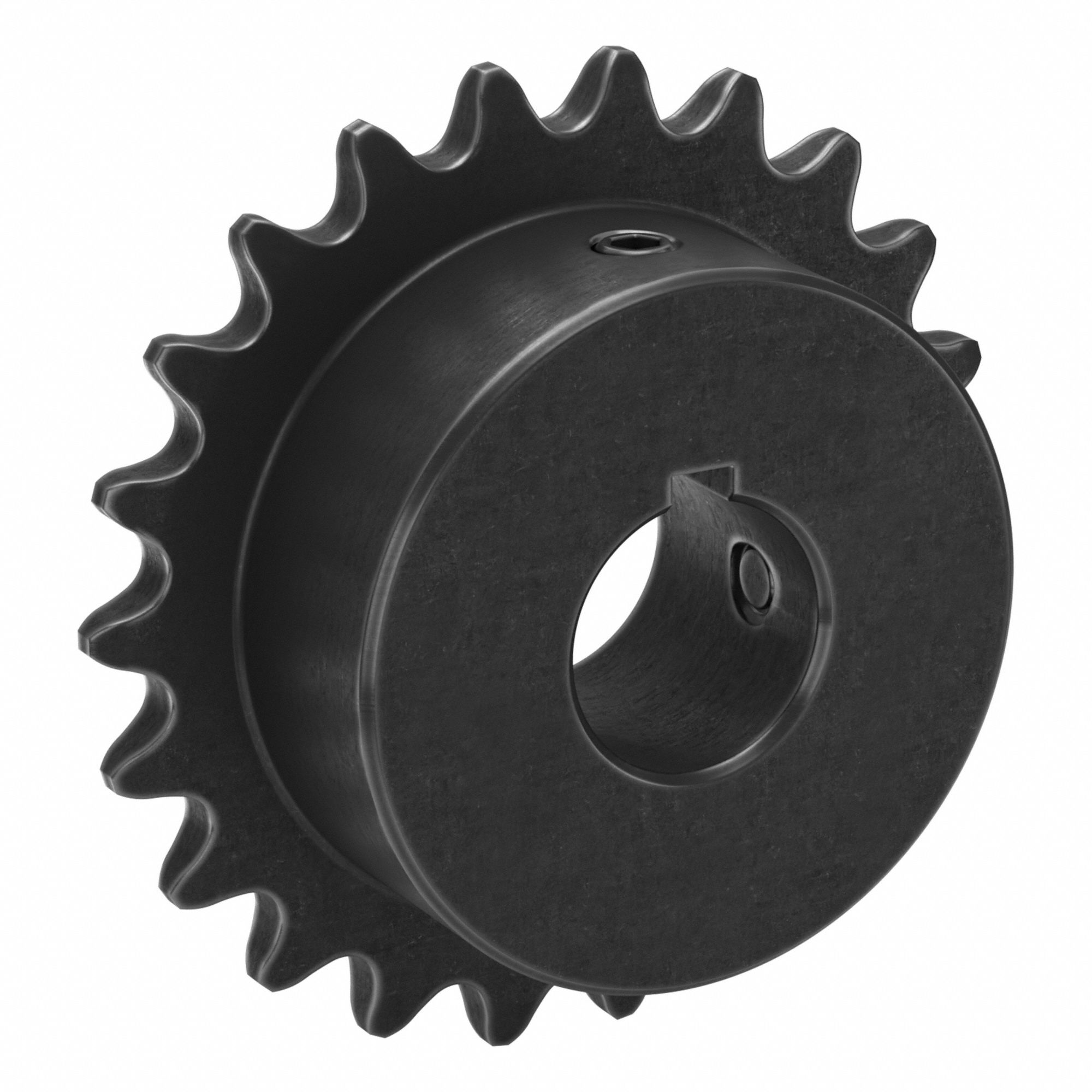 Sprocket: 35, For 3/8 in Chain Pitch, 3/4 in Bore Dia, 22 Teeth, 2.635 in Pitch Dia, Steel