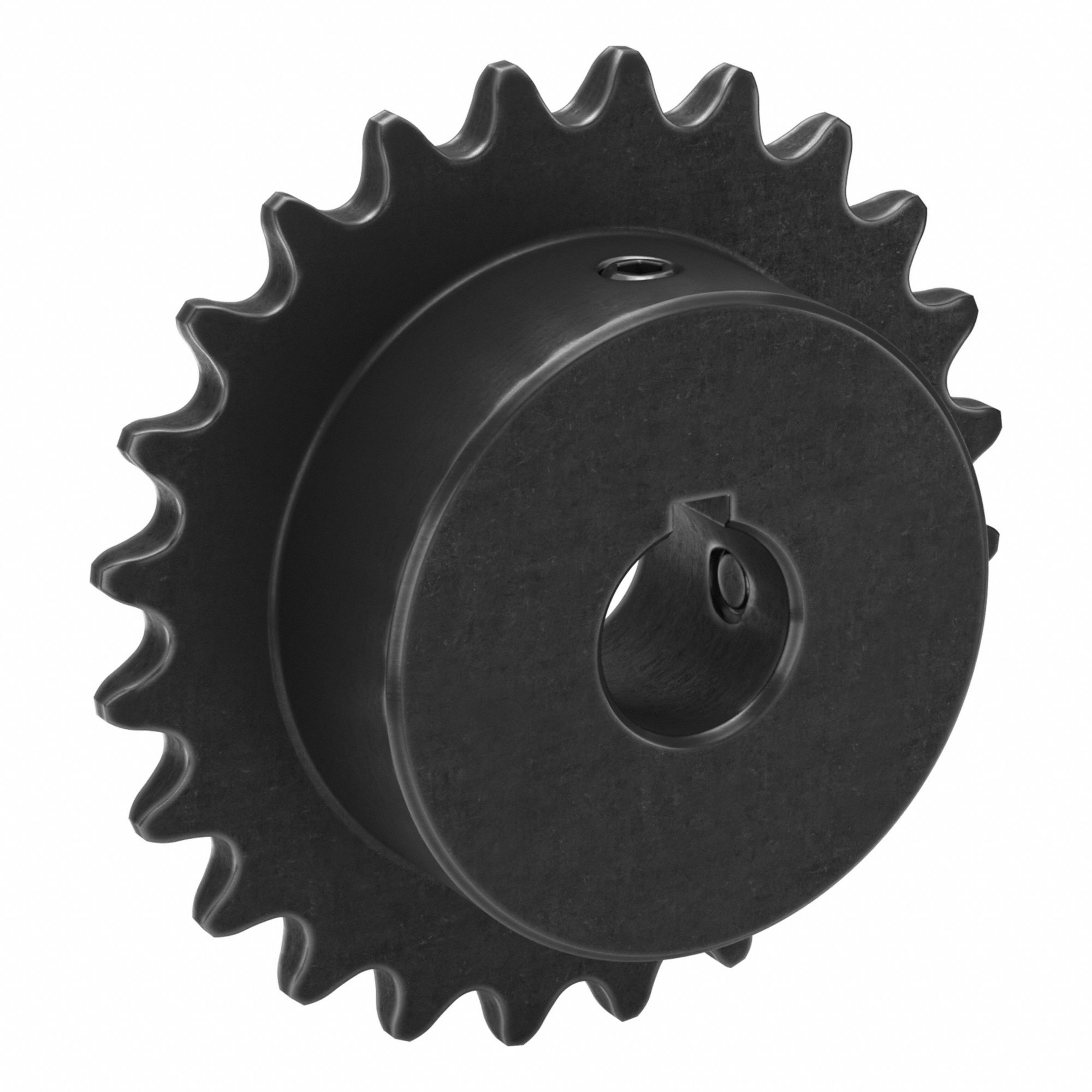 Sprocket: 35, For 3/8 in Chain Pitch, 5/8 in Bore Dia, 24 Teeth, 2.873 in Pitch Dia, Steel