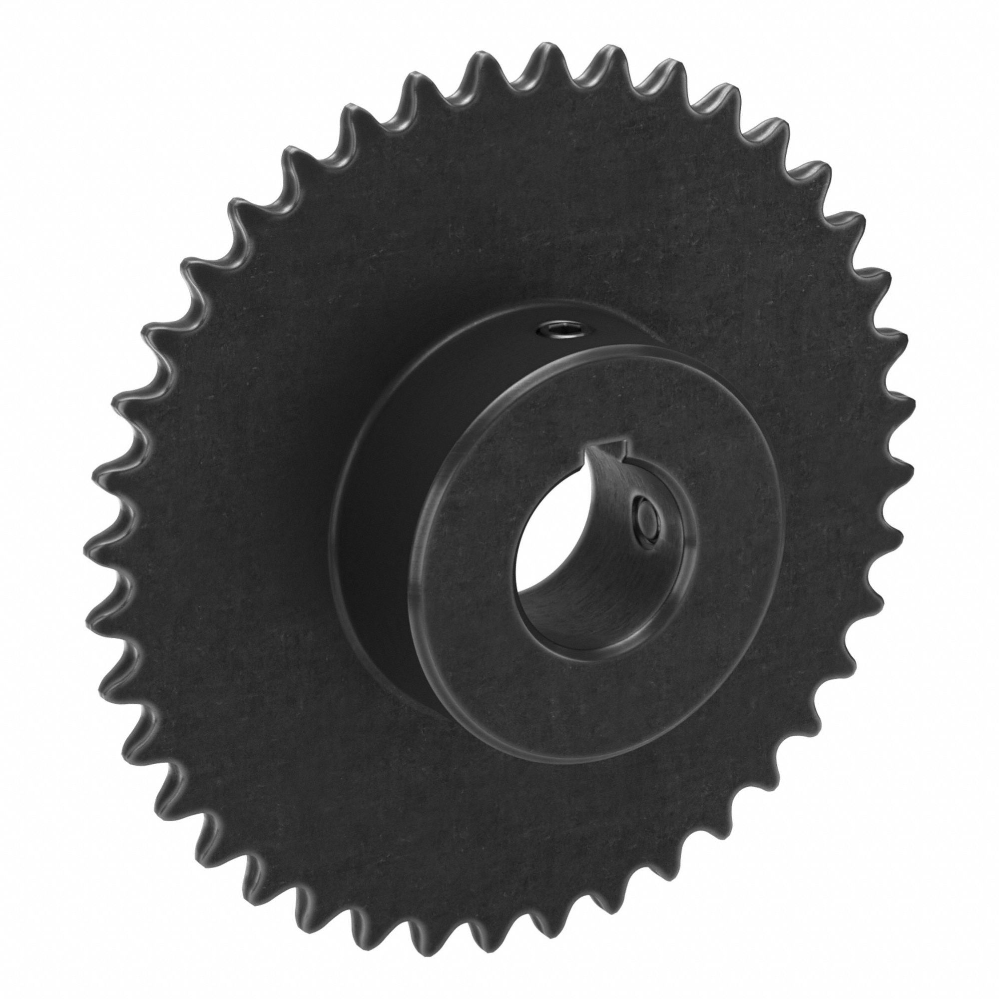 Sprocket: 35, For 3/8 in Chain Pitch, 1 in Bore Dia, 40 Teeth, 4.78 in Pitch Dia, Steel
